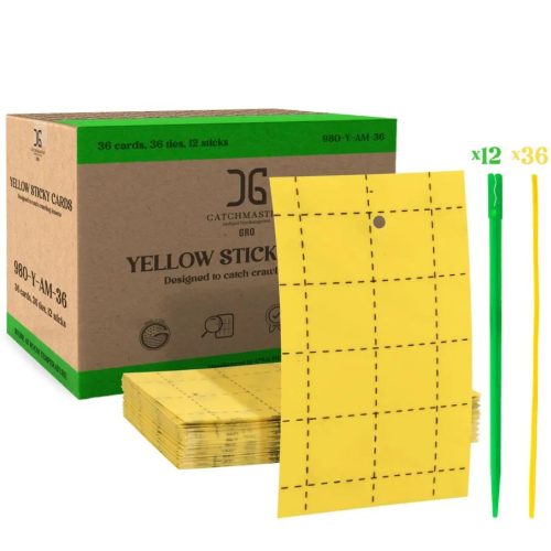 Double-Sided Yellow Sticky Card Insect Trap